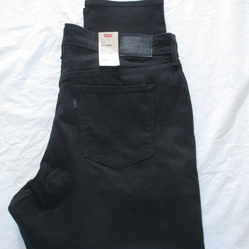 Levi's Jeans Plus 711 Skinny Color Black 362550000